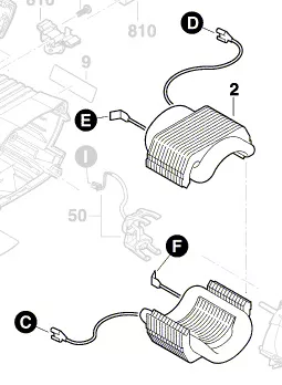 Stator GWS 24-180 LVI / GWS 24-230 LVI BOSCH